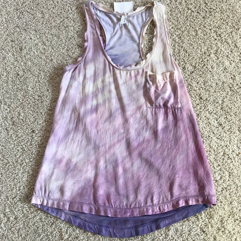 NWT, 7 for All Mankind, Stunning Silk Tie Dye Top!
